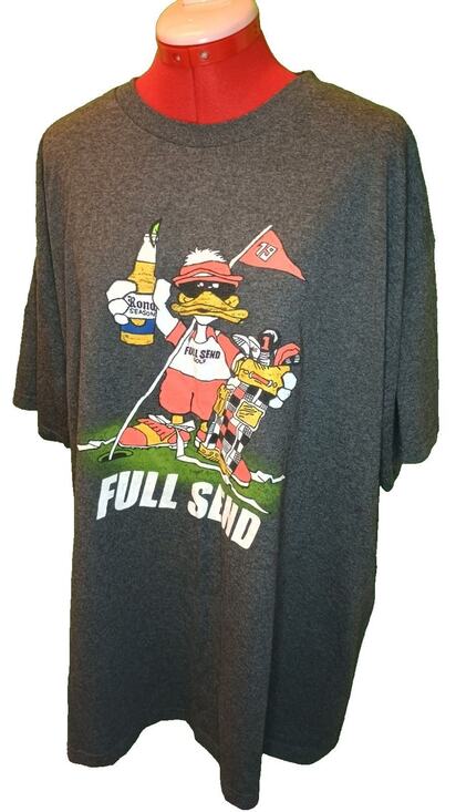 Full Send Other - Full Send Corona Golf Duck Men's 2XL T-Shirt - Heathered Grey - Preowned